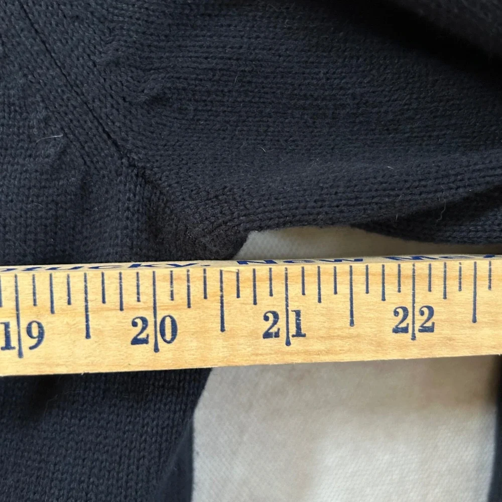 Banana Republic Mens Black 4-Pocket Military Cardigan Sweater Mock Neck M 719348